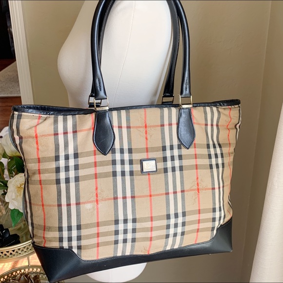Burberry Handbags - Vintage Burberry Nova Check Shoulder Bag Tote